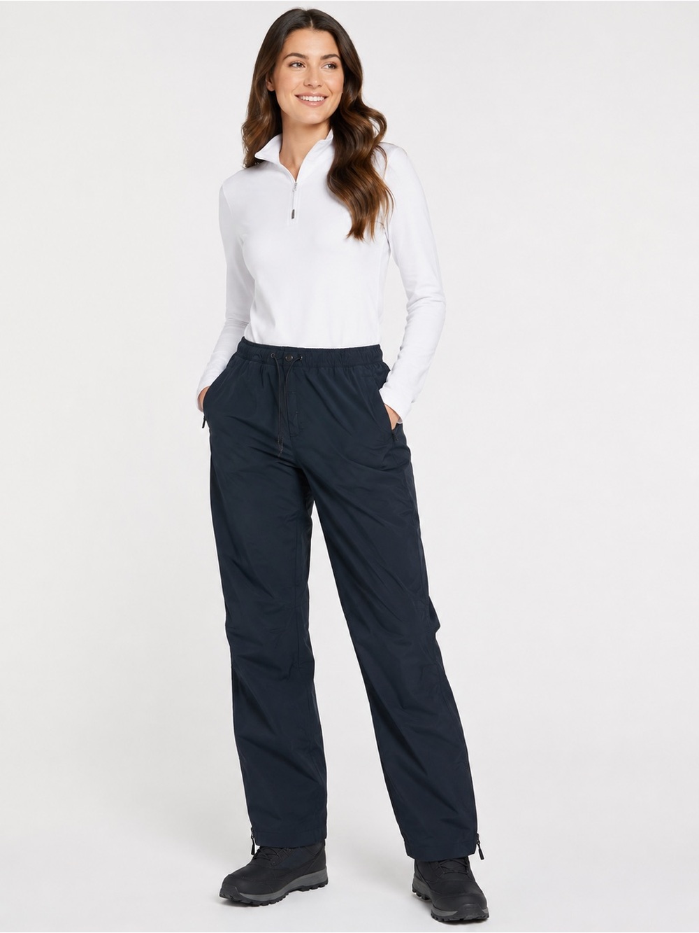 Banana Republic VTG Lined Technical Ski Snow Pants Women 14 Black